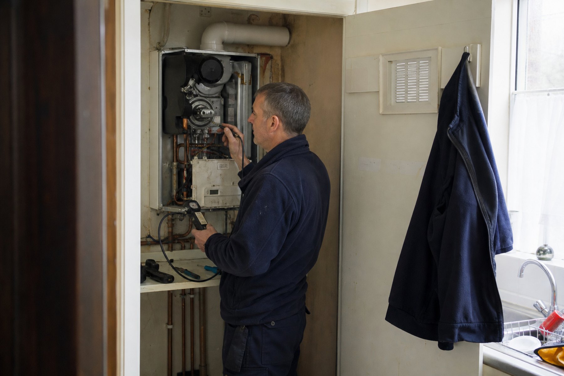 The Riverside Plumbing & Heating demo website, a plumber in Hatherly